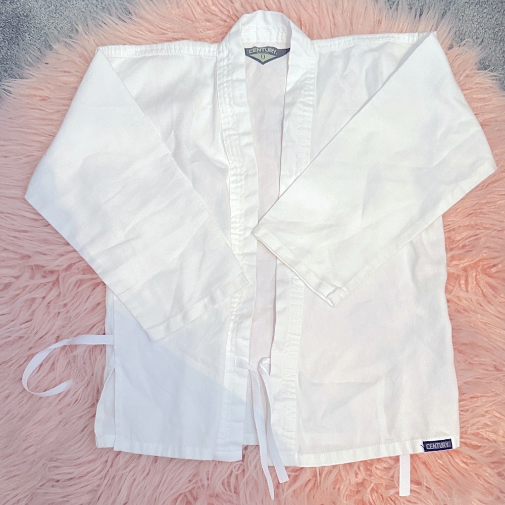 Century White Martial Arts Gi Top and pants.